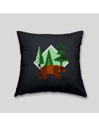 Brown bear cushion